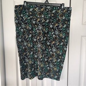 LuLaRoe Cassie Floral Midi Pencil Skirt Casual Women’s 2XL LIKE NEW